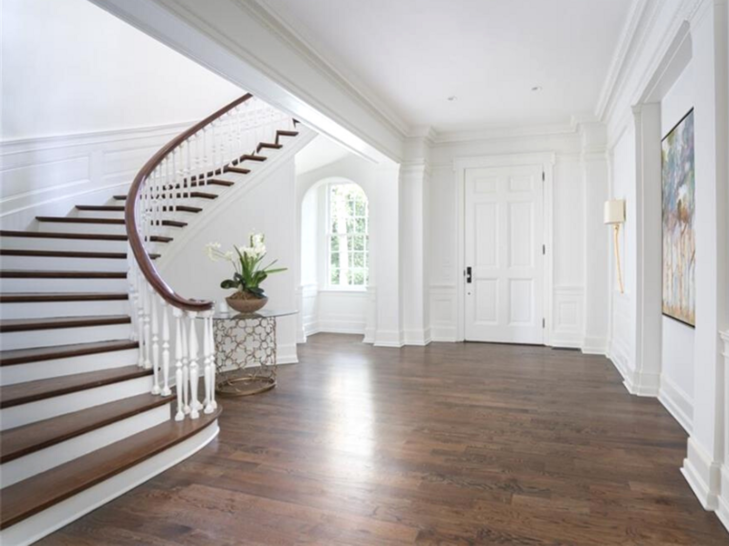 Grand Entryway with Circular Staircase