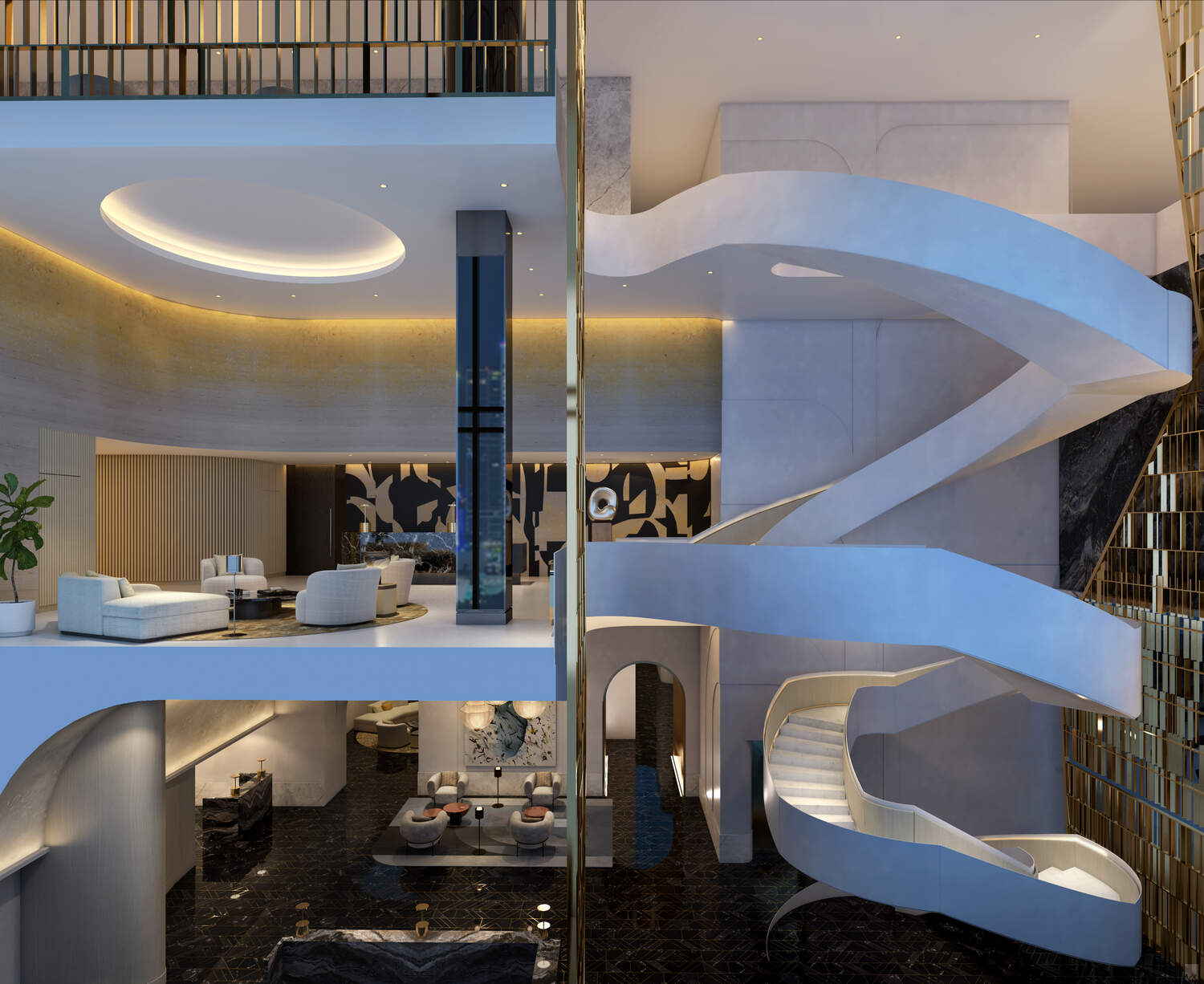 Hotel Transversal Stairs