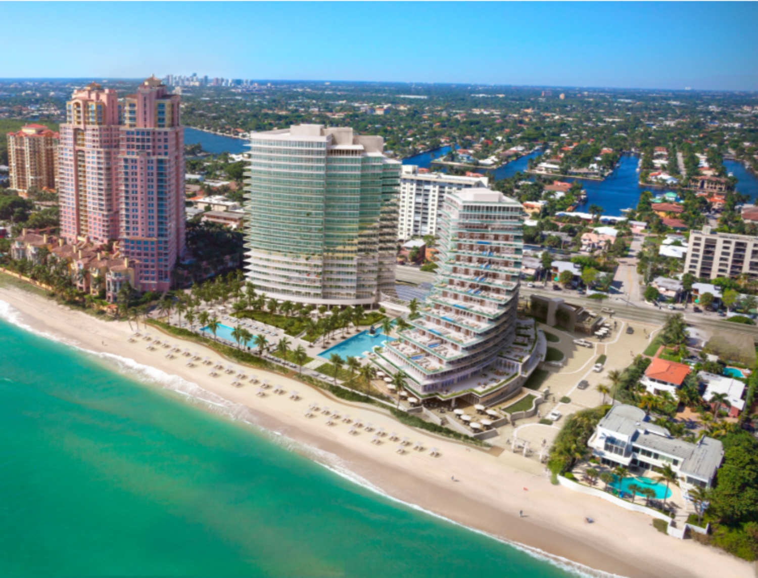 Auberge Beach Residence Aerial