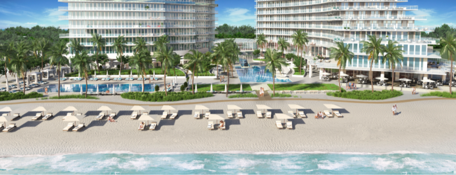 Auberge Beach Residences Pool and Beach Area